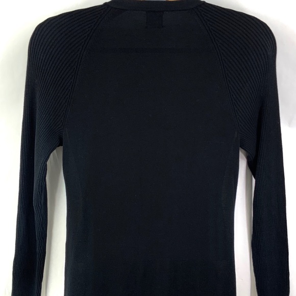 DONATED 8-9-25 ANNE KLEIN Open Front Cardigan Ivroy Black Sweater - Picture 5 of 8